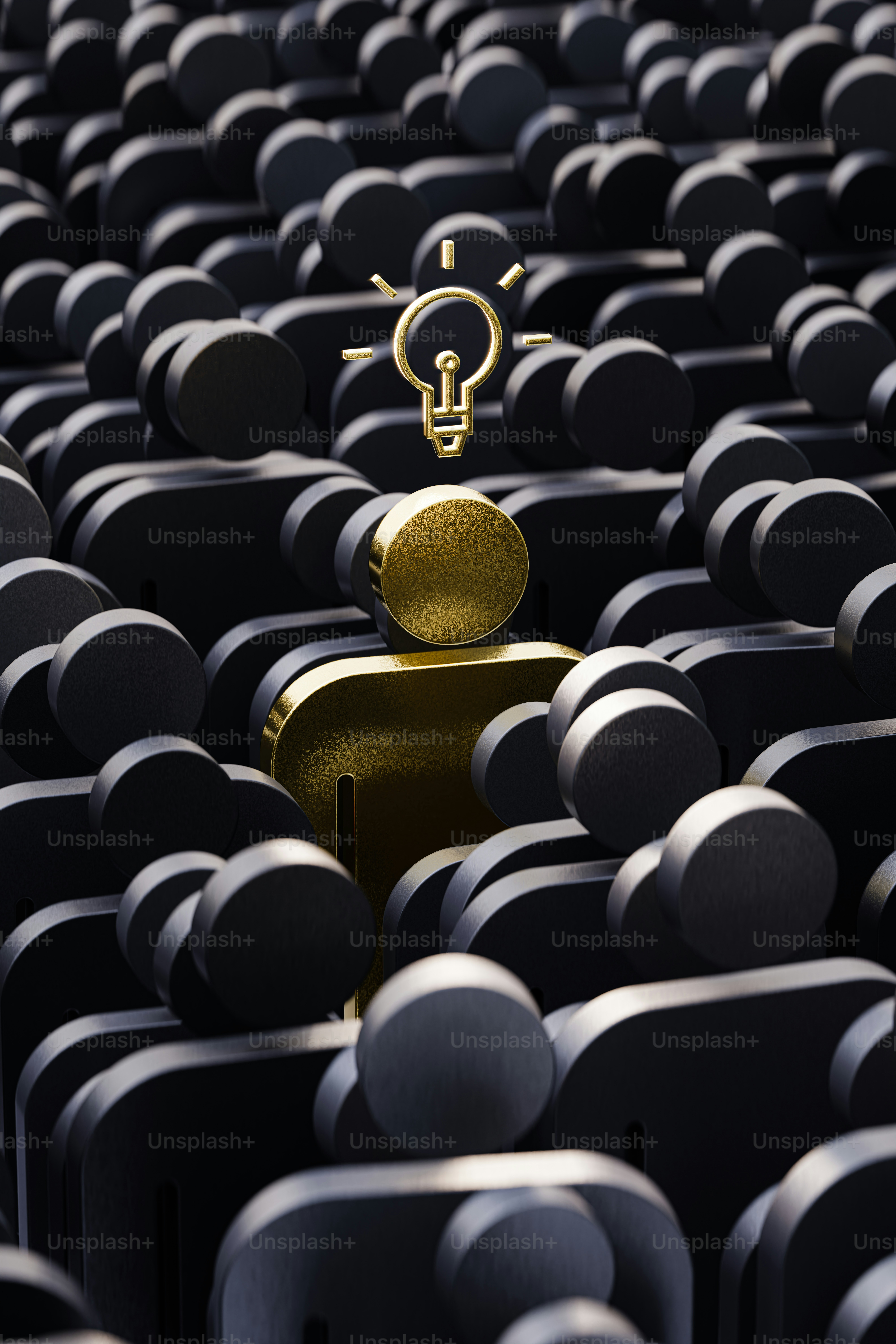 3D Abstract Motivational Concept -